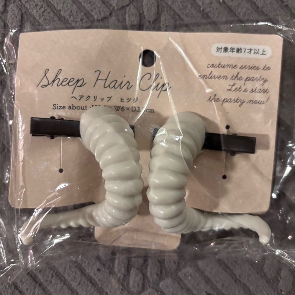 Sheep Horns Hair Clip